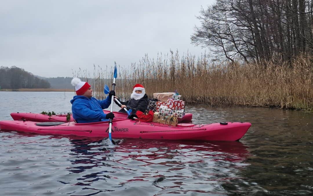 Zimowy spływ kajakowy na Kaszubach